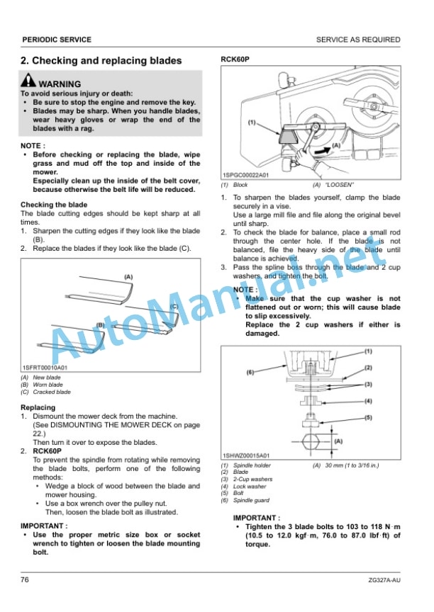 Kubota ZG327A-AU Zero Turn Mower Operators Manual PDF 5 Kubota ZG327A-AU Zero Turn Mower Operators Manual PDF - Image 5