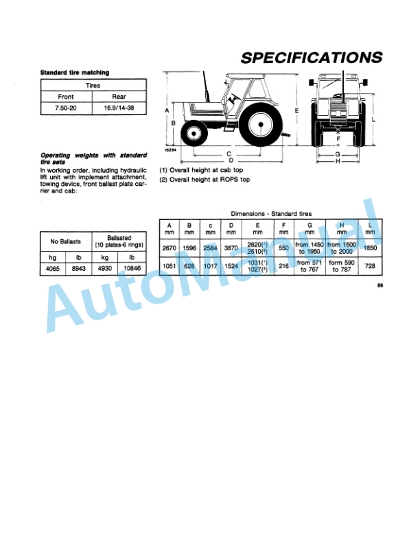 Fiatagri 110-90, 110-90DT Tractor Operation and Maintenance Manual 06910280 4 Fiatagri 110-90, 110-90DT Tractor Operation and Maintenance Manual 06910280 - Image 4