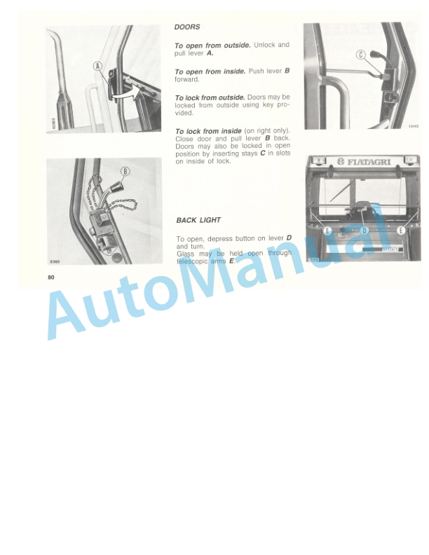 Fiatagri 130-90 Turbo, 140-90 Turbo Tractor Operation and Maintenance Manual 06910113 5 Fiatagri 130-90 Turbo, 140-90 Turbo Tractor Operation and Maintenance Manual 06910113 - Image 5
