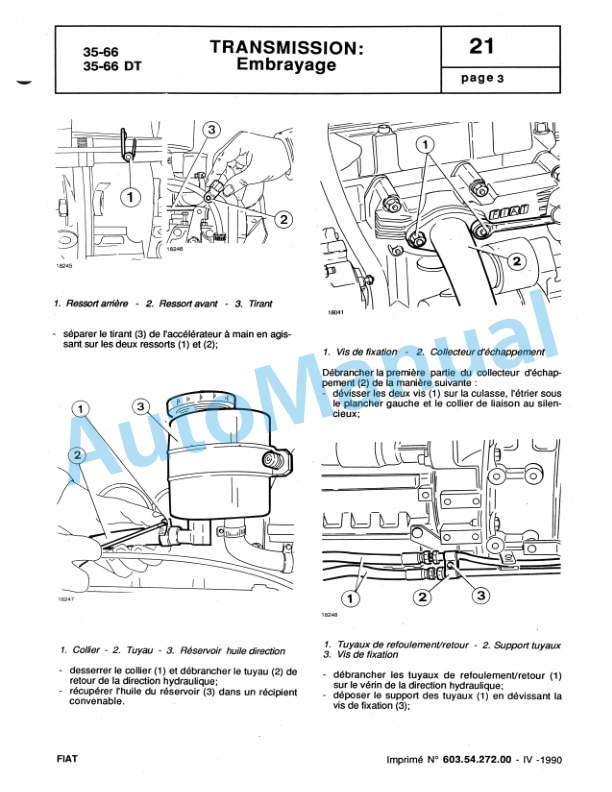 Fiatagri 35-66, 35-66DT Tractor Workshop Manual 06910100 3 Fiatagri 35-66, 35-66DT Tractor Workshop Manual 06910100-3