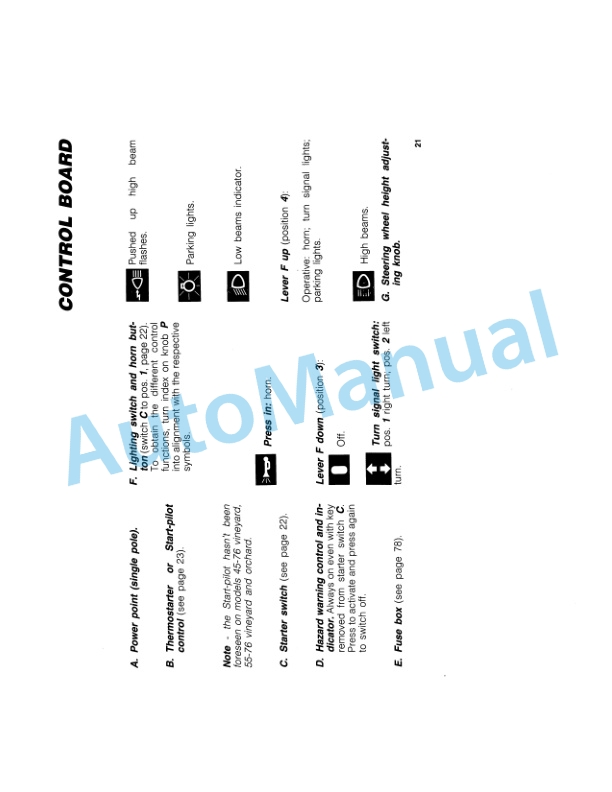 Fiatagri 45-76, 55-76, 60-76, 70-76, 70-76LP, 80-76 Tractor Operation and Maintenance Manual 06910166 2 Fiatagri 45-76, 55-76, 60-76, 70-76, 70-76LP, 80-76 Tractor Operation and Maintenance Manual 06910166-2
