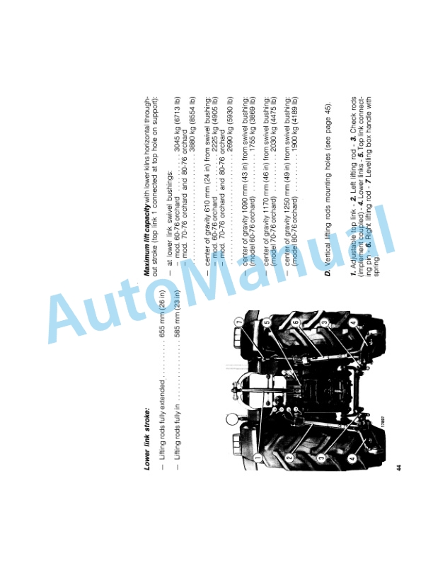 Fiatagri 45-76, 55-76, 60-76, 70-76, 70-76LP, 80-76 Tractor Operation and Maintenance Manual 06910166 3 Fiatagri 45-76, 55-76, 60-76, 70-76, 70-76LP, 80-76 Tractor Operation and Maintenance Manual 06910166-3