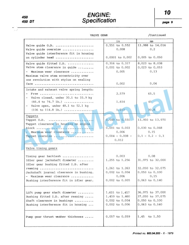 Fiatagri 450, 450DT, 450 Special, 450DT Special Tractor Workshop Manual 06910057 2 Fiatagri 450, 450DT, 450 Special, 450DT Special Tractor Workshop Manual 06910057-2