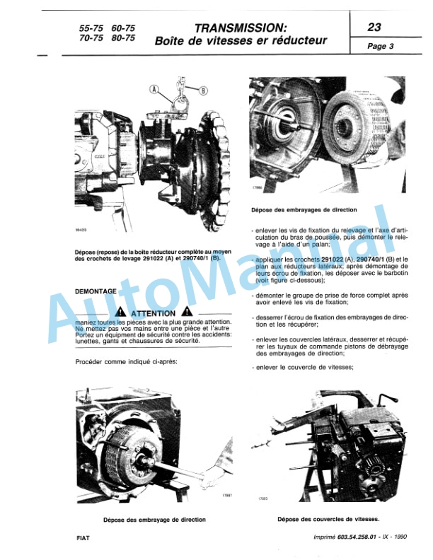Fiatagri 55-65, 60-65, 70-65, 80-65, 465C, 565C, 665C, 765C Tractor Workshop Manual 06910097 4 Fiatagri 55-65, 60-65, 70-65, 80-65, 465C, 565C, 665C, 765C Tractor Workshop Manual 06910097 - Image 4