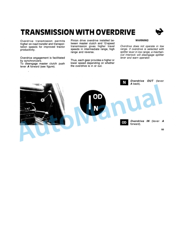 Fiatagri 55-88, 60-88, 65-88, 70-88, 80-88 Tractor Operation and Maintenance Manual 06910284 5 Fiatagri 55-88, 60-88, 65-88, 70-88, 80-88 Tractor Operation and Maintenance Manual 06910284 - Image 5