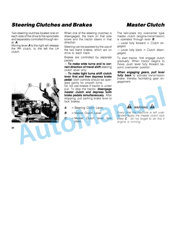 Fiatagri 60-75, 70-75, 80-75 Tractor Operation and Maintenance Manual 06910158-3
