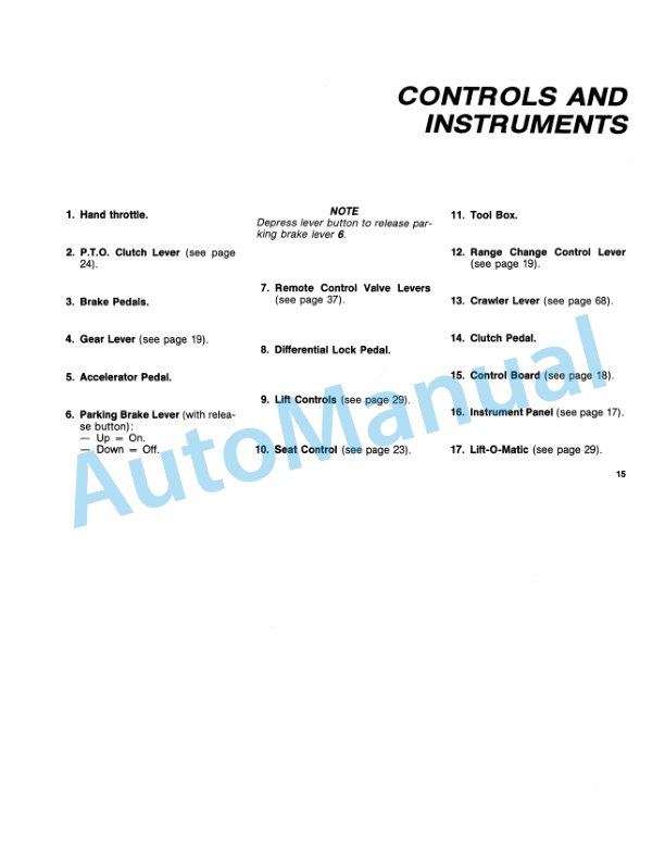 Alternative view of Fiatagri 70-66, 80-66 Tractor Operation and Maintenance Manual 06910122