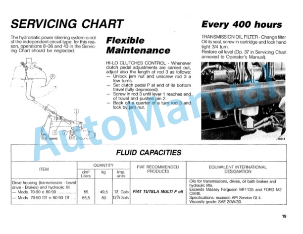Fiatagri 70-90, 70-90DT, 80-90, 80-90DT Tractor Operation and Maintenance Manual 06910143 3 Fiatagri 70-90, 70-90DT, 80-90, 80-90DT Tractor Operation and Maintenance Manual 06910143 - Image 3