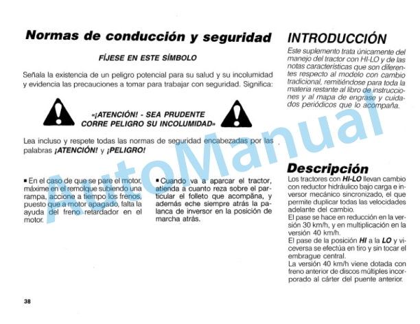 Fiatagri 70-90, 70-90DT, 80-90, 80-90DT Tractor Operation and Maintenance Manual 06910143 5 Fiatagri 70-90, 70-90DT, 80-90, 80-90DT Tractor Operation and Maintenance Manual 06910143 - Image 5