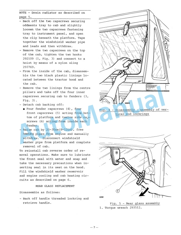 Fiatagri 80 Series Wheel Tractor Workshop Manual 06910060 3 Fiatagri 80 Series Wheel Tractor Workshop Manual 06910060 - Image 3