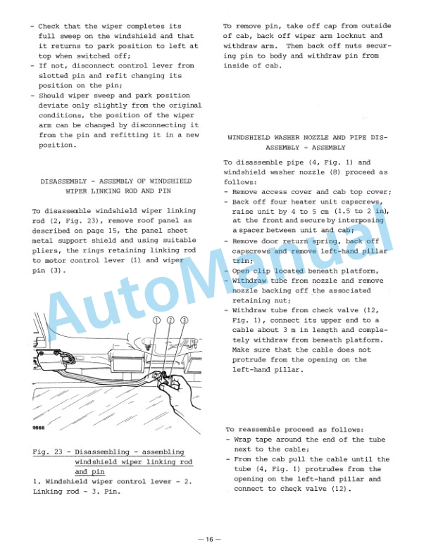 Fiatagri 80 Series Wheel Tractor Workshop Manual 06910060 5 Fiatagri 80 Series Wheel Tractor Workshop Manual 06910060 - Image 5