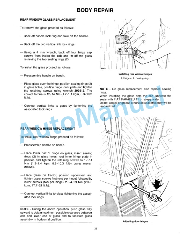 Fiatagri 90 Series Wheel Tractor Workshop Manual 06910085 3 Fiatagri 90 Series Wheel Tractor Workshop Manual 06910085 - Image 3