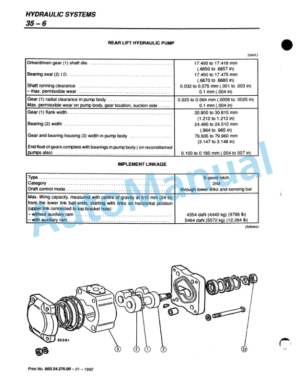 Fiatagri F100, F110, F120, F130 Turbo Winner Tractor Workshop Manual 06910101 4 Fiatagri F100, F110, F120, F130 Turbo Winner Tractor Workshop Manual 06910101 - Image 4