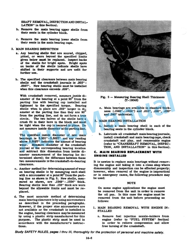 Fiatallis 10000, 11000, 11000MKII, 685T Engine Service Manual 70645121 5 Fiatallis 10000, 11000, 11000MKII, 685T Engine Service Manual 70645121 - Image 5