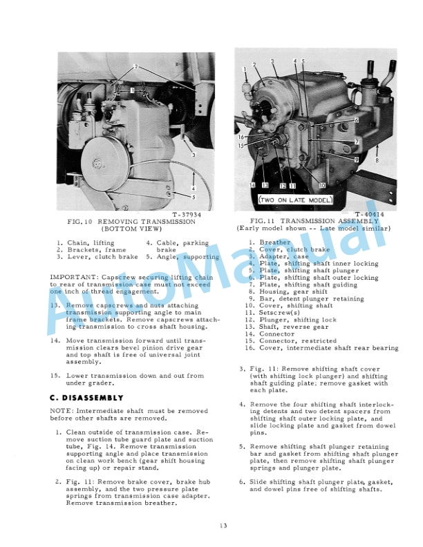 Fiatallis 100C, 100B, M100, M70 Motor Grader Service Manual 70693862 3 Fiatallis 100C, 100B, M100, M70 Motor Grader Service Manual 70693862-3