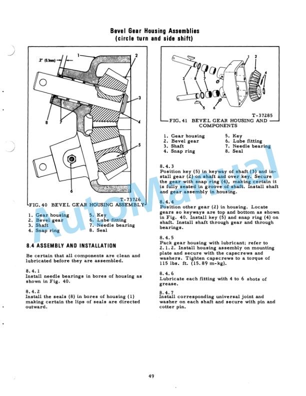 Fiatallis 100C, 150C, 200C Motor Grader Service Manual 70693744 5 Fiatallis 100C, 150C, 200C Motor Grader Service Manual 70693744 - Image 5