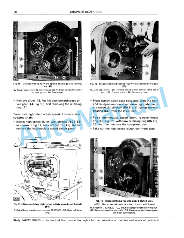 Fiatallis 10C Transmission Service Manual 60406238 3 Fiatallis 10C Transmission Service Manual 60406238-3