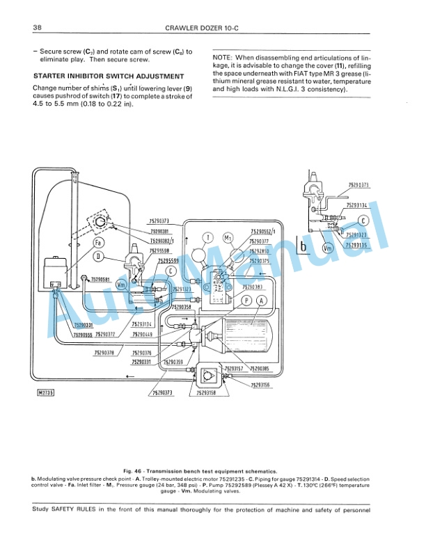 Fiatallis 10C Transmission Service Manual 60406238 5 Fiatallis 10C Transmission Service Manual 60406238-5