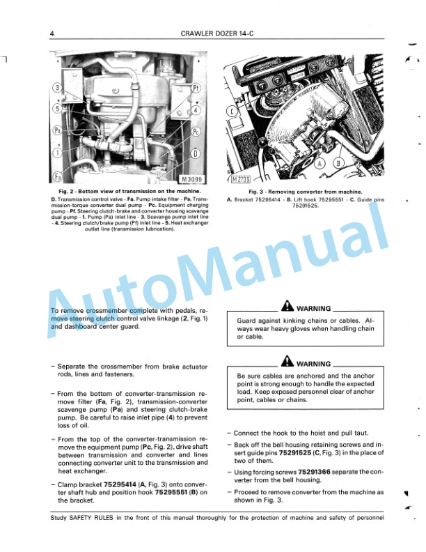Fiatallis 14C Crawler Dozer Service Manual 60406246-2