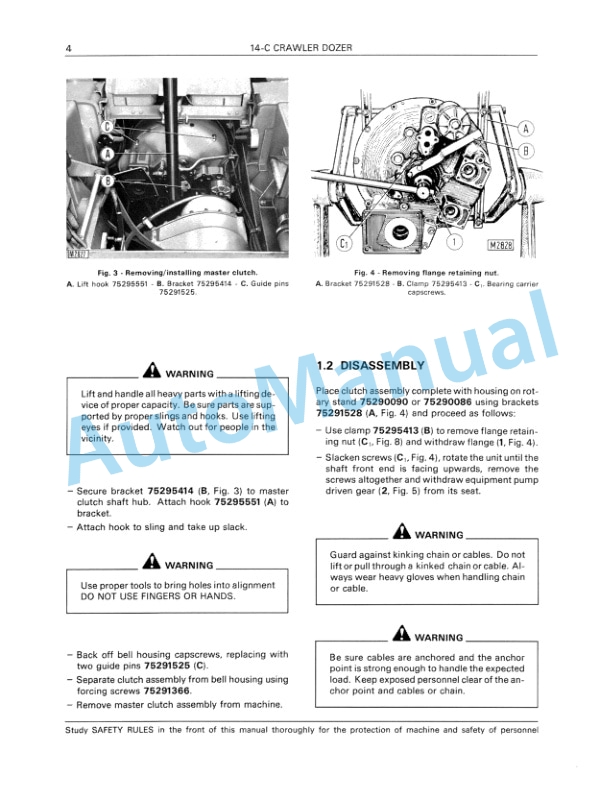 Fiatallis 14C Crawler Dozer Service Manual 60406247-2