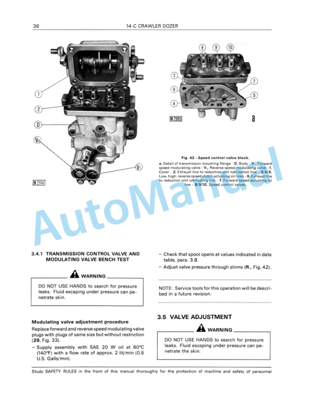 Fiatallis 14C Crawler Dozer Service Manual 60406247-5