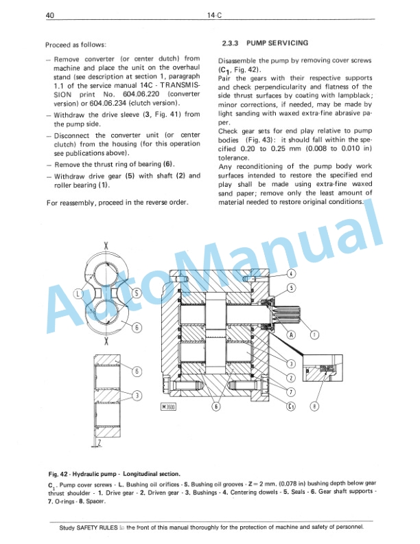 Fiatallis 14C Crawler Dozer Service Manual 60406290-4
