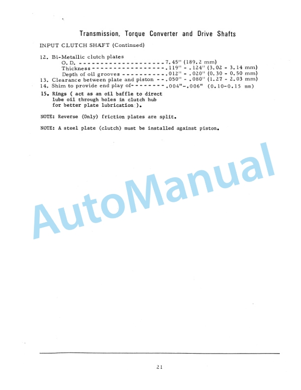Fiatallis 161 Tractor Scraper-Specification Service Manual 73112987 3 Fiatallis 161 Tractor Scraper-Specification Service Manual 73112987-3