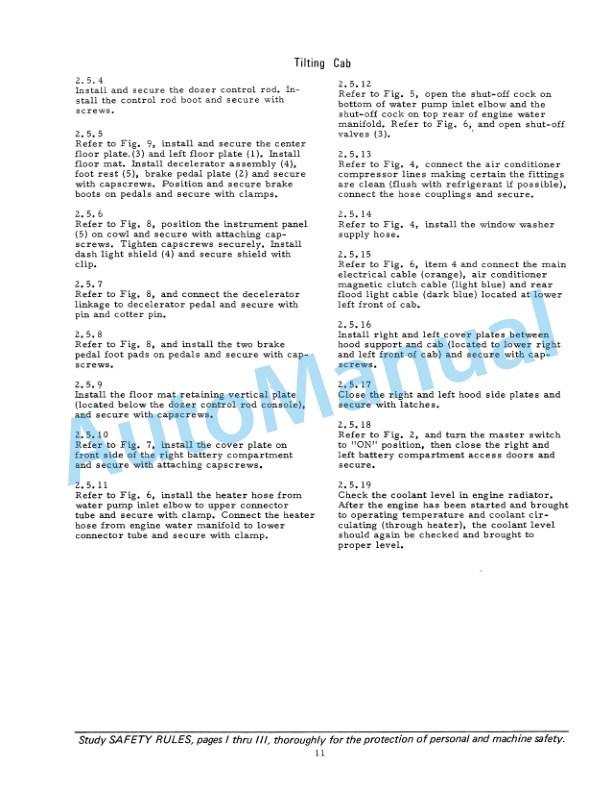 Fiatallis 21C, 31, FD30 Crawler Tractor Service Manual 73110068 3 Fiatallis 21C, 31, FD30 Crawler Tractor Service Manual 73110068 - Image 3