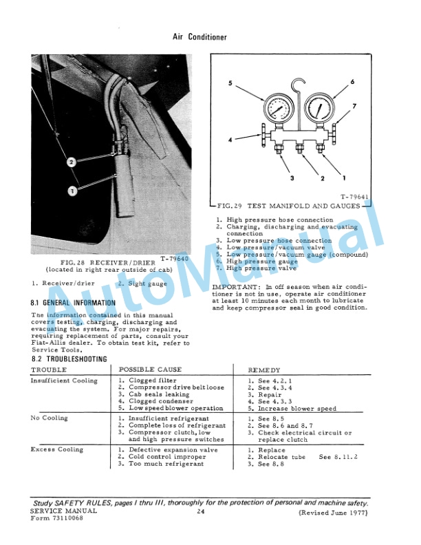 Fiatallis 21C, 31, FD30 Crawler Tractor Service Manual 73110068 5 Fiatallis 21C, 31, FD30 Crawler Tractor Service Manual 73110068 - Image 5