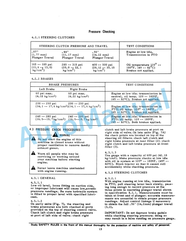 Fiatallis 21C Crawler Tractor Service Manual 73121700 3 Fiatallis 21C Crawler Tractor Service Manual 73121700 - Image 3