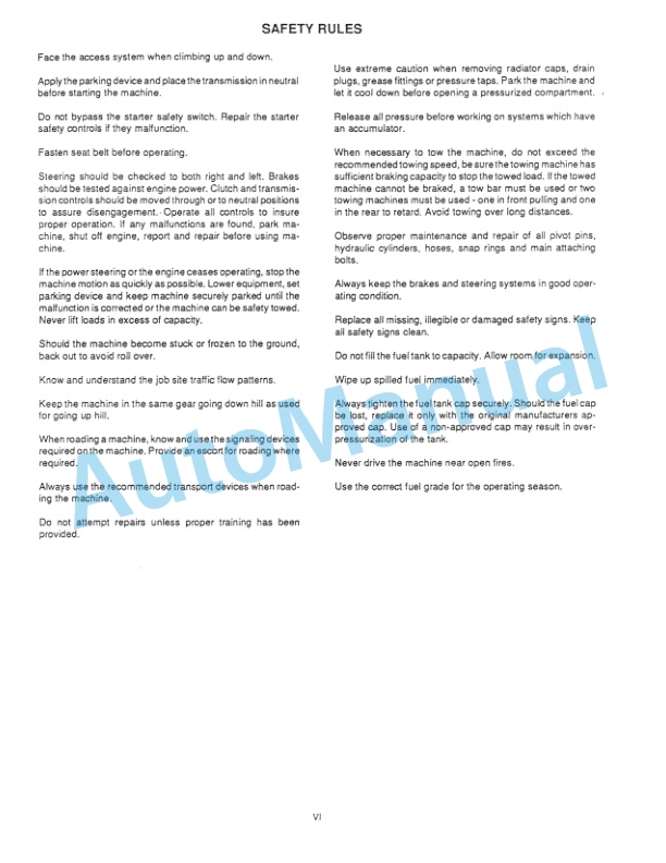 Fiatallis 260, 260A Tractor Scraper - 260E, 260EA Elevating Tractor Scraper Service Manual 70197345 2 Fiatallis 260, 260A Tractor Scraper - 260E, 260EA Elevating Tractor Scraper Service Manual 70197345-2