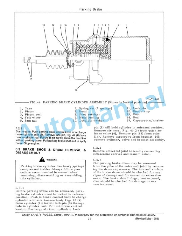 Fiatallis 260B, 262B Tractor Scraper - 261B, 263B Elevating Tractor Scraper Service Manual 73112420 4 Fiatallis 260B, 262B Tractor Scraper - 261B, 263B Elevating Tractor Scraper Service Manual 73112420 - Image 4