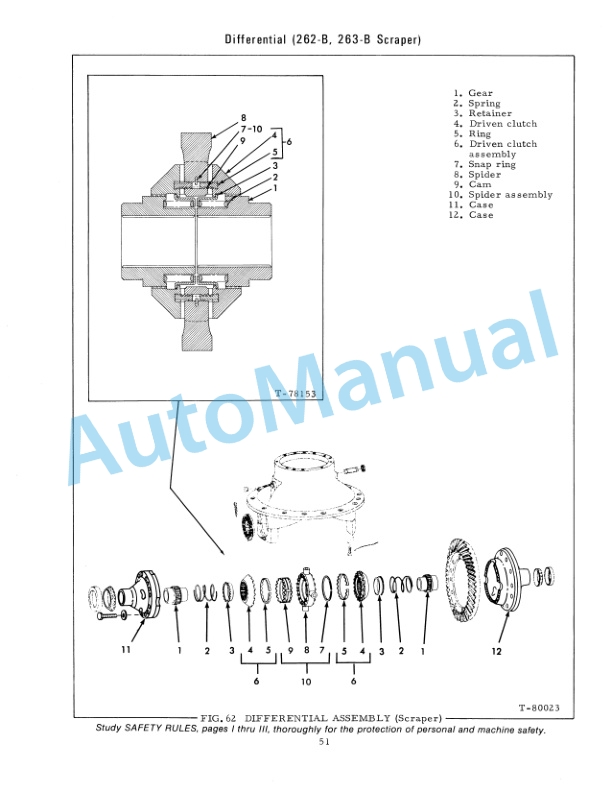Fiatallis 260B, 262B Tractor Scraper - 261B, 263B Elevating Tractor Scraper Service Manual 73112420 5 Fiatallis 260B, 262B Tractor Scraper - 261B, 263B Elevating Tractor Scraper Service Manual 73112420 - Image 5
