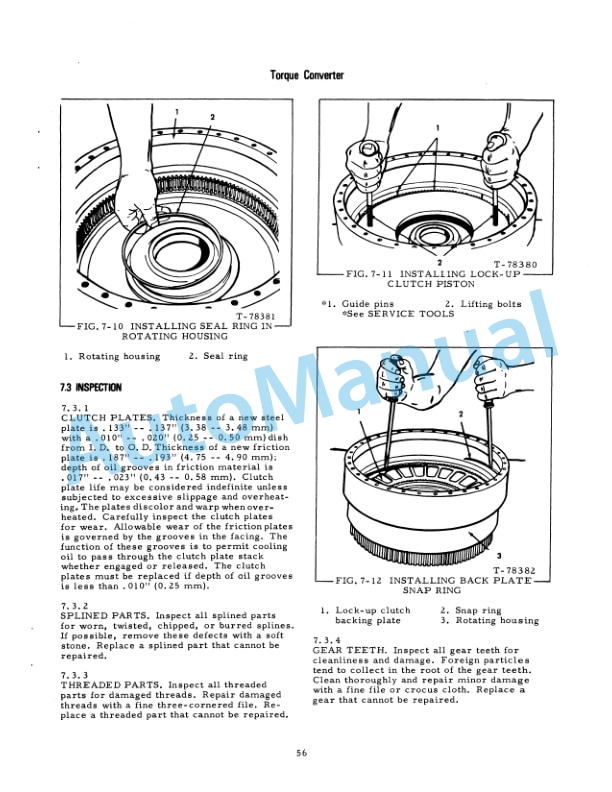 Fiatallis 260B, 262B Tractor Scraper - 261B, 263B Elevating Tractor Service Manual 70691332 4 Fiatallis 260B, 262B Tractor Scraper - 261B, 263B Elevating Tractor Service Manual 70691332 - Image 4