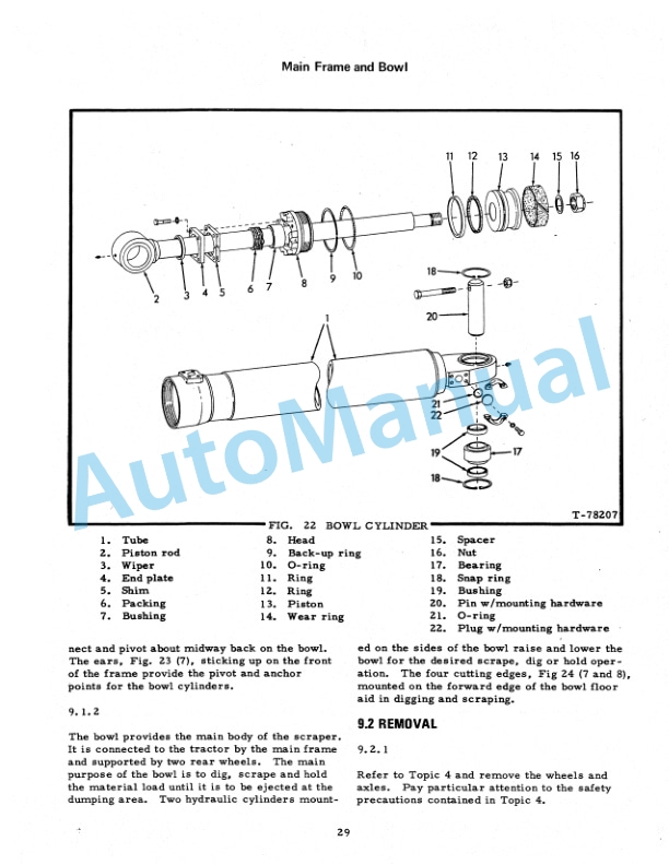 Fiatallis 260B Tractor Scraper - 261B Elevating Tractor Scraper Service Manual 73111173 5 Fiatallis 260B Tractor Scraper - 261B Elevating Tractor Scraper Service Manual 73111173 - Image 5