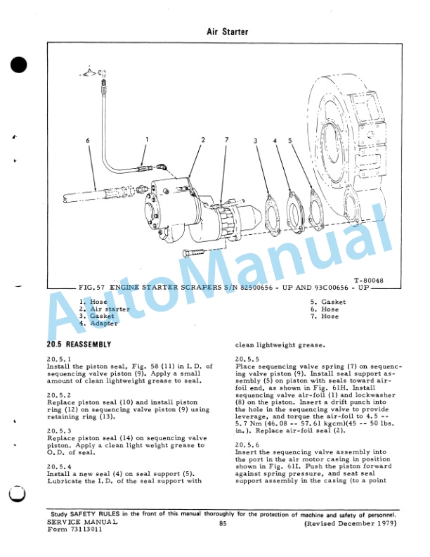 Fiatallis 262B Tractor Scraper - 263B Elevating Tractor Scraper Service Manual 73113011 5 Fiatallis 262B Tractor Scraper - 263B Elevating Tractor Scraper Service Manual 73113011 - Image 5