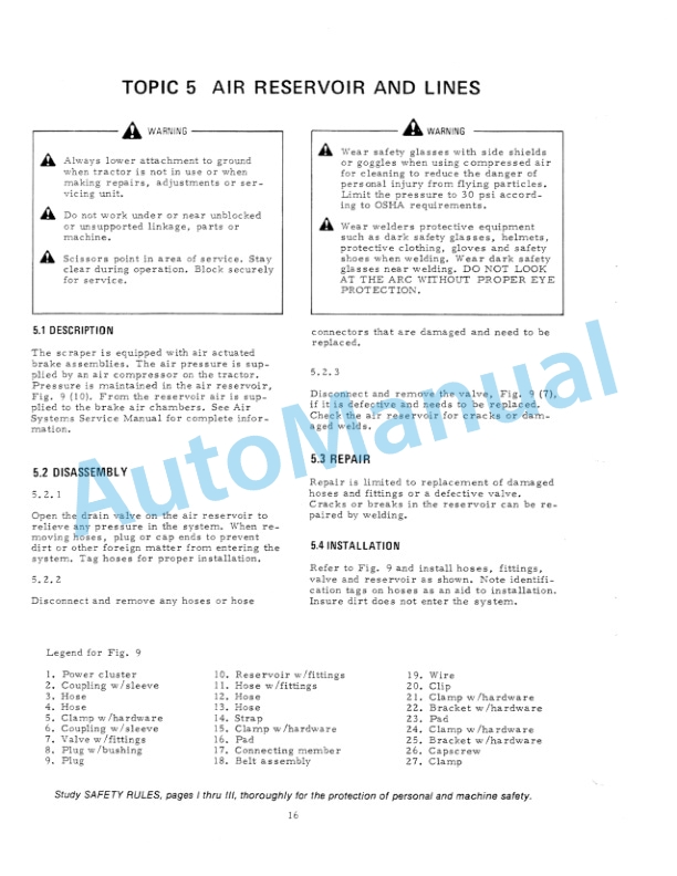 Fiatallis 262B Tractor Scraper Service Manual 73112361 4 Fiatallis 262B Tractor Scraper Service Manual 73112361 - Image 4