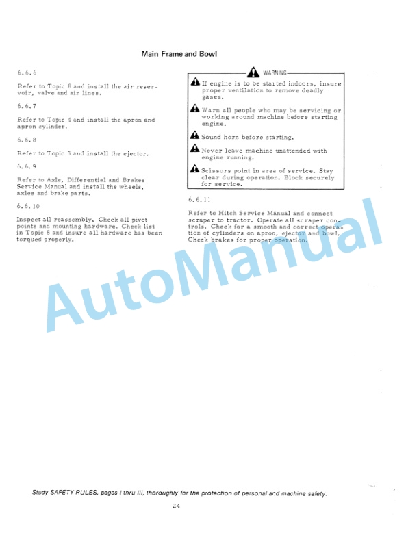Fiatallis 262B Tractor Scraper Service Manual 73112361 5 Fiatallis 262B Tractor Scraper Service Manual 73112361 - Image 5