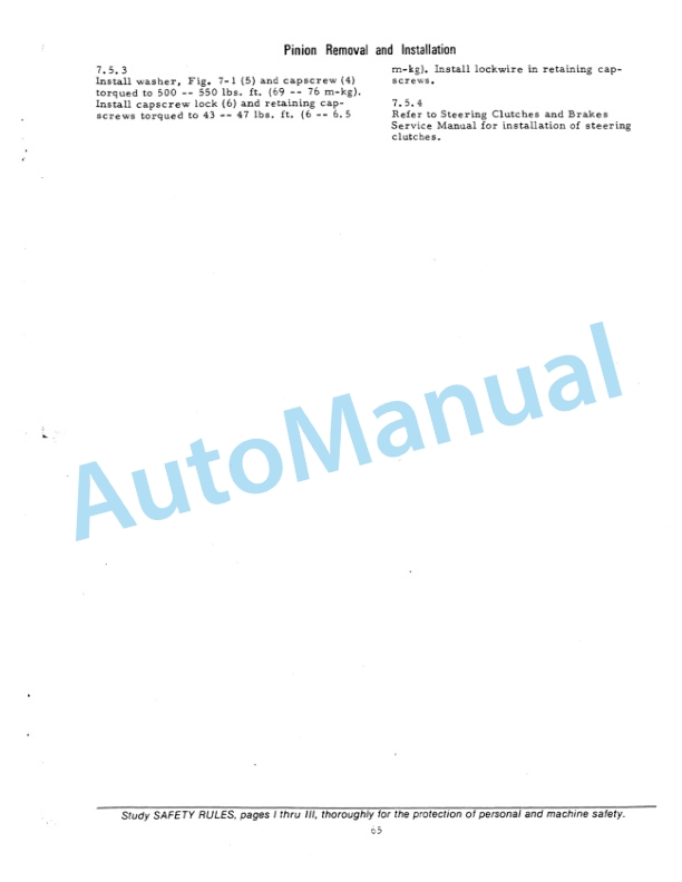 Fiatallis 31 Crawler Tractor Service Manual 73108460 4 Fiatallis 31 Crawler Tractor Service Manual 73108460 - Image 4
