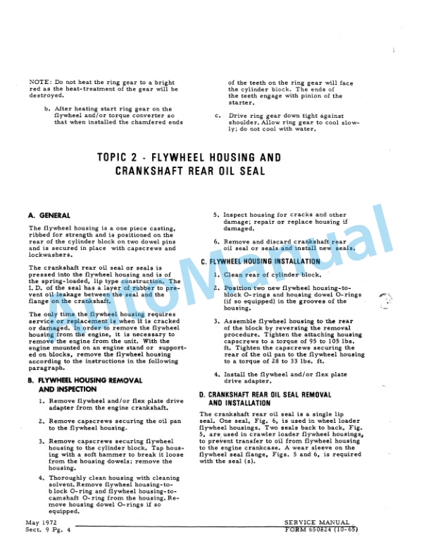 Fiatallis 3500, 3500MKII, 670T Engine Service Manual 70650824 4 Fiatallis 3500, 3500MKII, 670T Engine Service Manual 70650824 - Image 4
