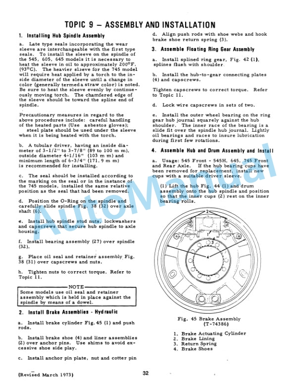 Fiatallis 545, 545H, 545B, 605B, 645, 645B, 745, 745H, 745B, 745HB Wheel Loader Service Manual 73053547 4 Fiatallis 545, 545H, 545B, 605B, 645, 645B, 745, 745H, 745B, 745HB Wheel Loader Service Manual 73053547 - Image 4