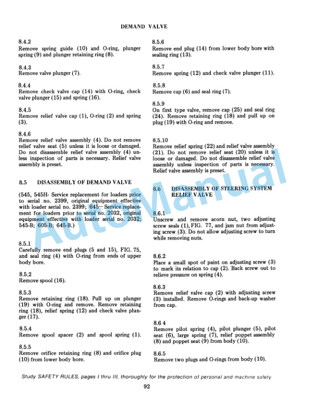 Fiatallis 545, 545H, 545B, 605B, 645, 645B Wheel Loader Service Manual 73068993 5 Fiatallis 545, 545H, 545B, 605B, 645, 645B Wheel Loader Service Manual 73068993 - Image 5
