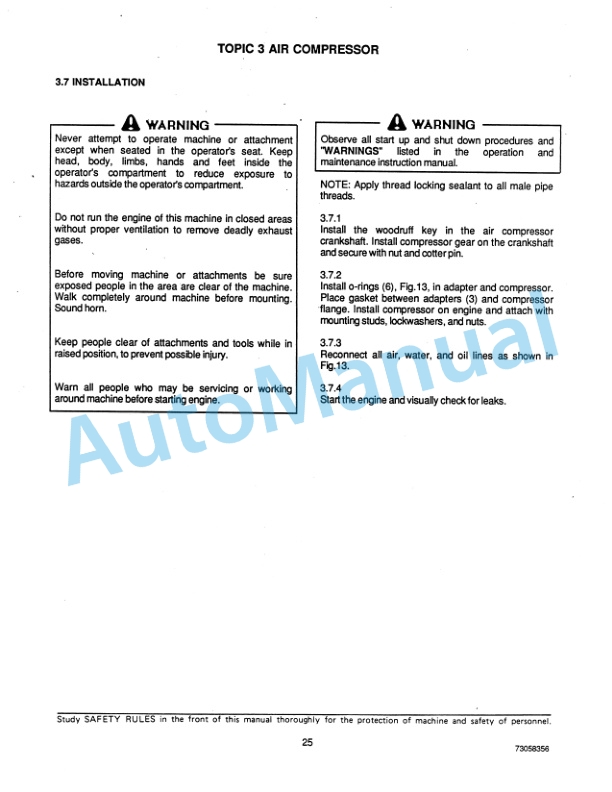 Fiatallis 545B, 605B Wheel Loader Service Manual 73059356 3 Fiatallis 545B, 605B Wheel Loader Service Manual 73059356 - Image 3