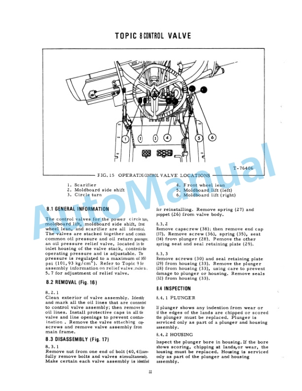 Fiatallis 65 Motor Grader Service Manual 70683873 5 Fiatallis 65 Motor Grader Service Manual 70683873 - Image 5