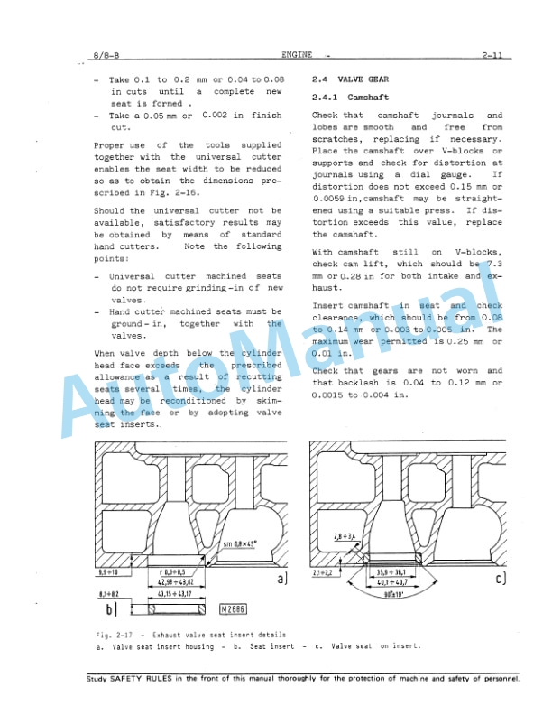 Fiatallis 8, 8B Crawler Dozer Service Manual 60406223 3 Fiatallis 8, 8B Crawler Dozer Service Manual 60406223-3