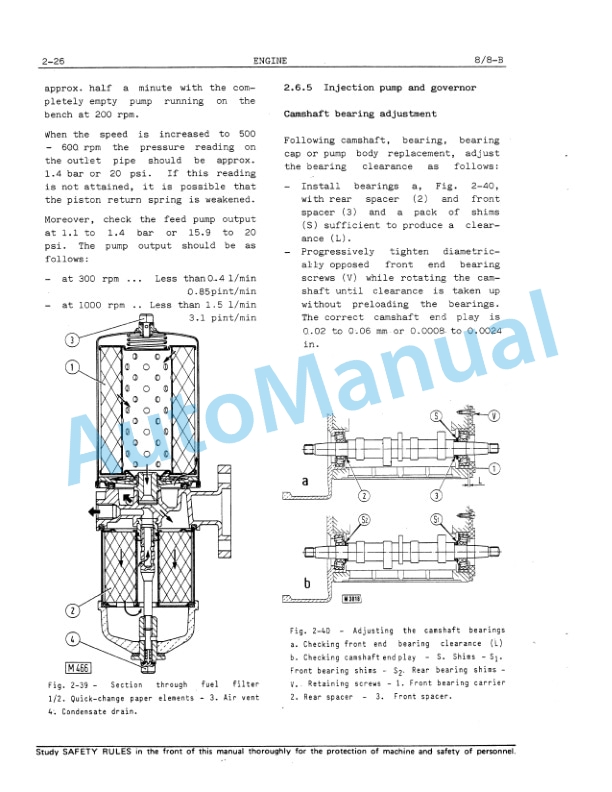 Fiatallis 8, 8B Crawler Dozer Service Manual 60406223 4 Fiatallis 8, 8B Crawler Dozer Service Manual 60406223-4