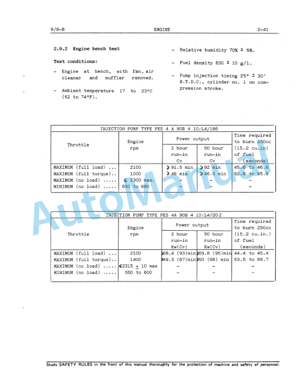 Fiatallis 8, 8B Crawler Dozer Service Manual 60406223 5 Fiatallis 8, 8B Crawler Dozer Service Manual 60406223-5