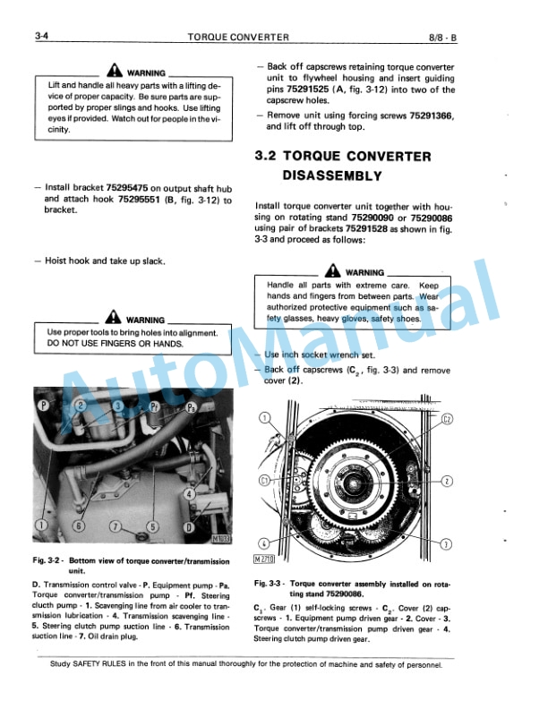 Fiatallis 8, 8B Crawler Dozer Service Manual 60406362 2 Fiatallis 8, 8B Crawler Dozer Service Manual 60406362-2