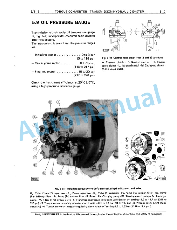 Fiatallis 8, 8B Crawler Dozer Service Manual 60406362 5 Fiatallis 8, 8B Crawler Dozer Service Manual 60406362-5