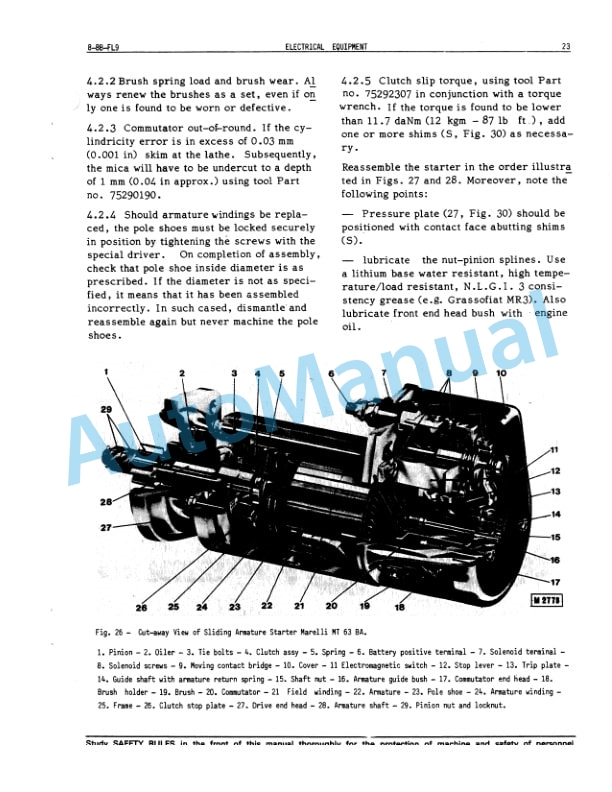 Fiatallis 8, 8B, FL9 Electrical System Service Manual 60406244 4 Fiatallis 8, 8B, FL9 Electrical System Service Manual 60406244 - Image 4